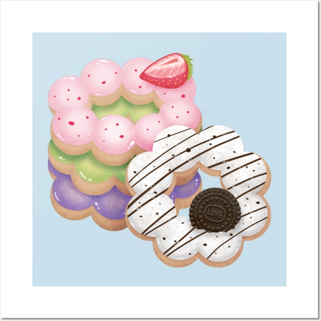 Sweet Mochi Donuts Wall Art by Maggieful Designs